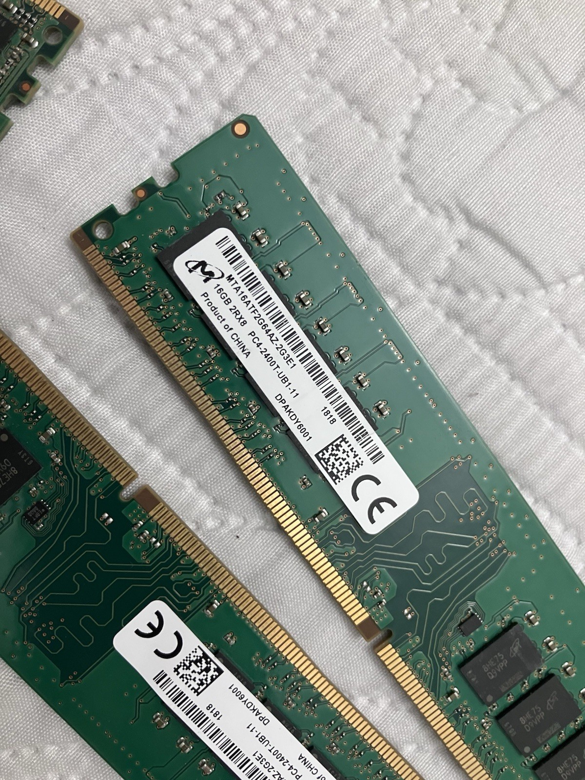 Lot of 17 16GB DDR4 Desktop RAM PC4 2400T 2666V 3200AA Mixed Tested Memory