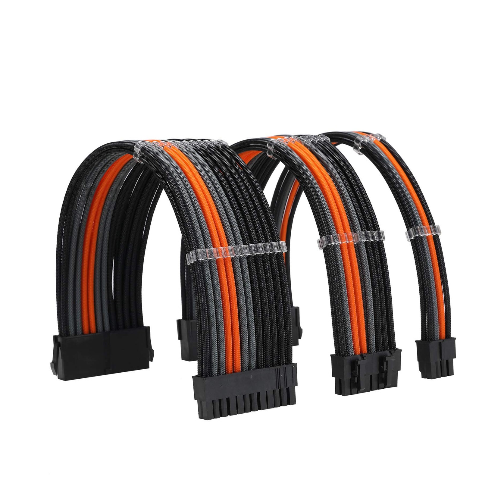 Formulamod PSU Cable Extension Kit 18AWG Sleeved, 24 Pin ATX + 8 Pin EPS + Du…