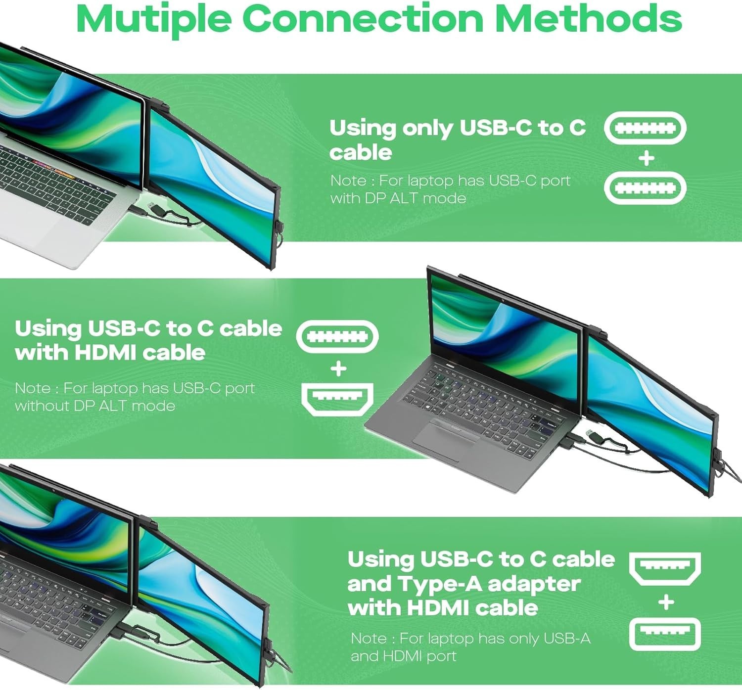 Portable Monitor – 2026 Mobile Pixels Nexus 14.1″ Laptop Screen Extender