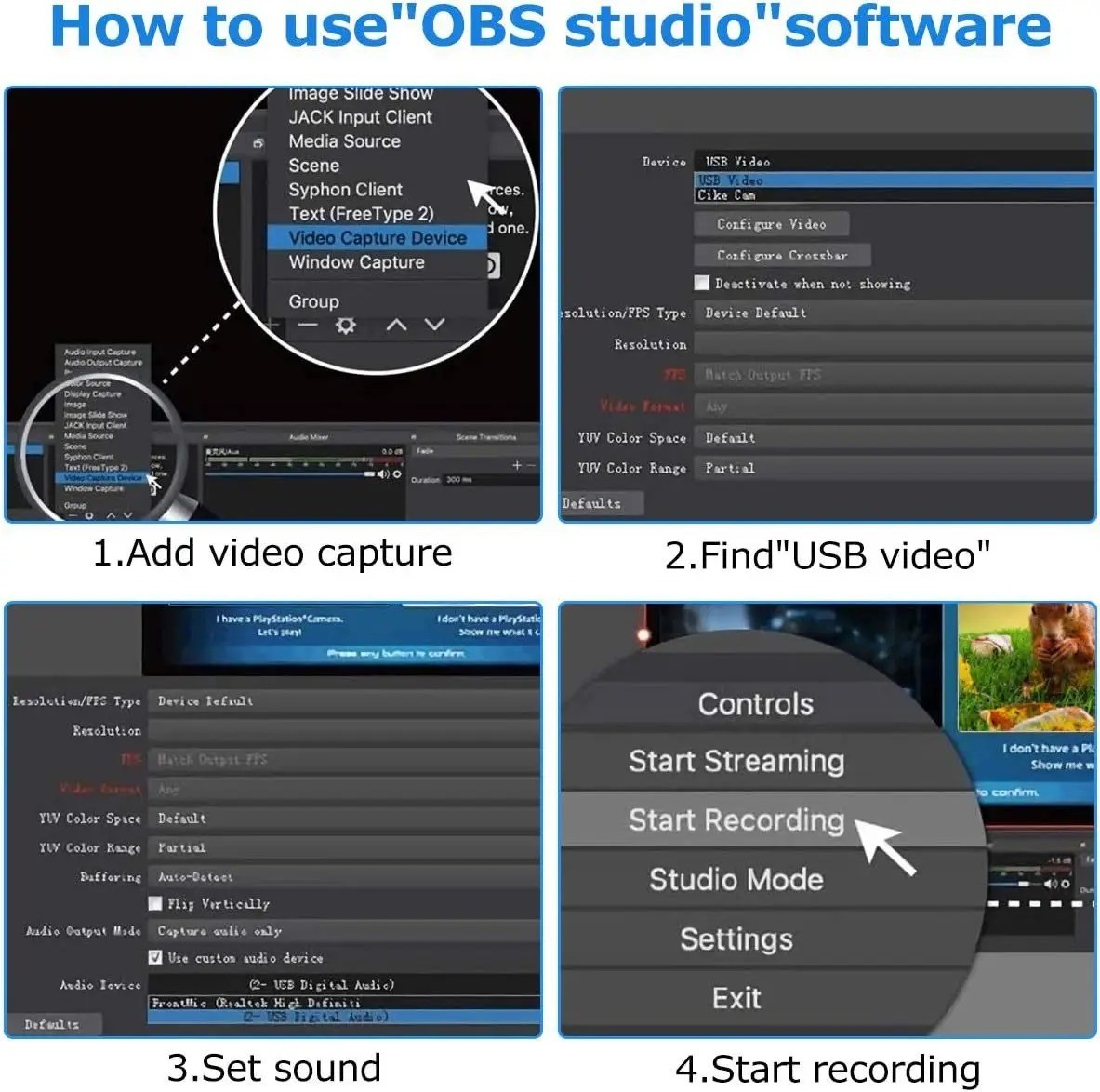 4K Audio Video Capture Card USB 3.0 HDMI Video Capture Device Full HD Recording