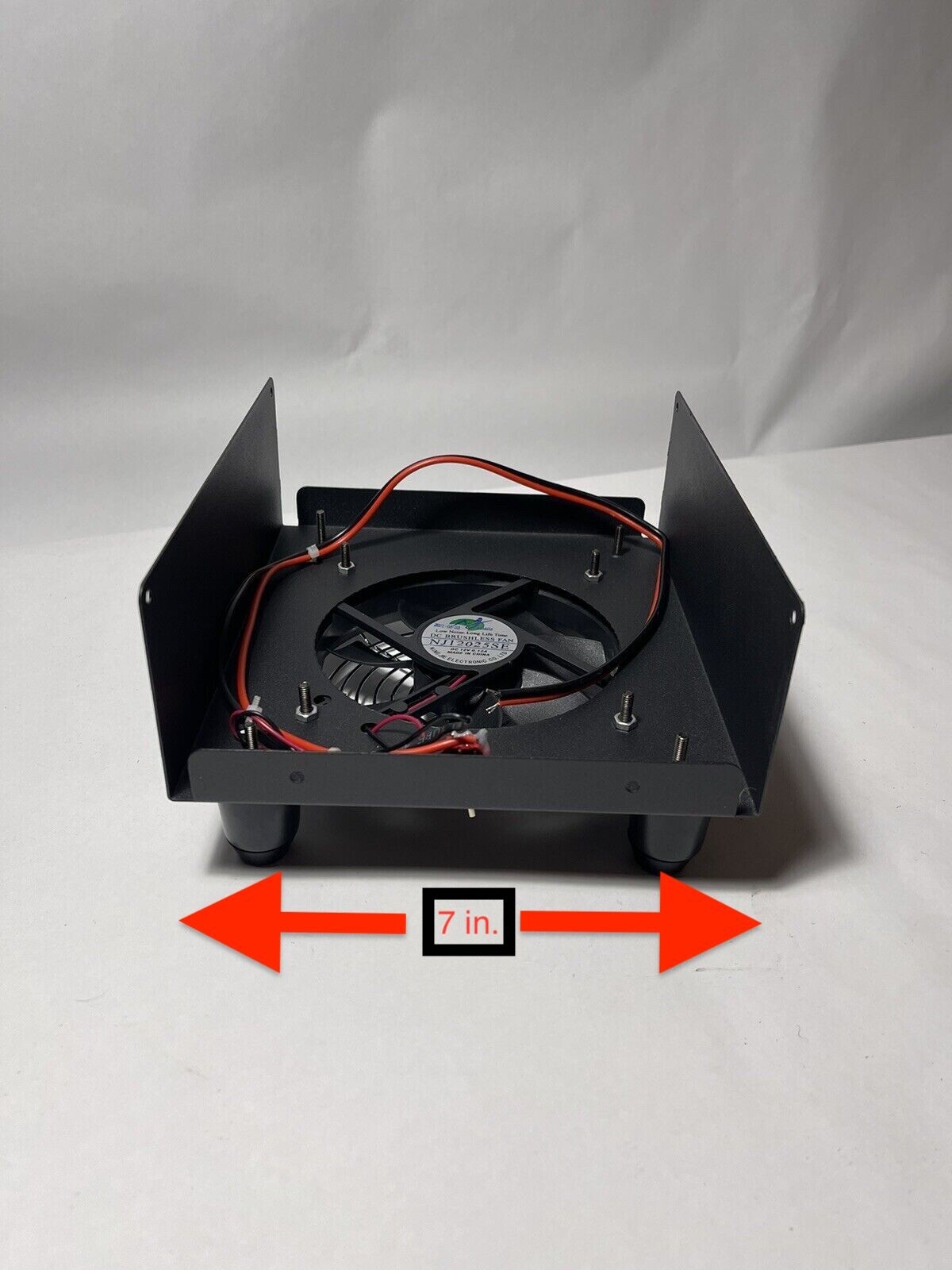 COOLING FAN KIT STAND Fits CB TRANSCEIVERS QUIET!! FANKIT STAND ONLY! STEEL!