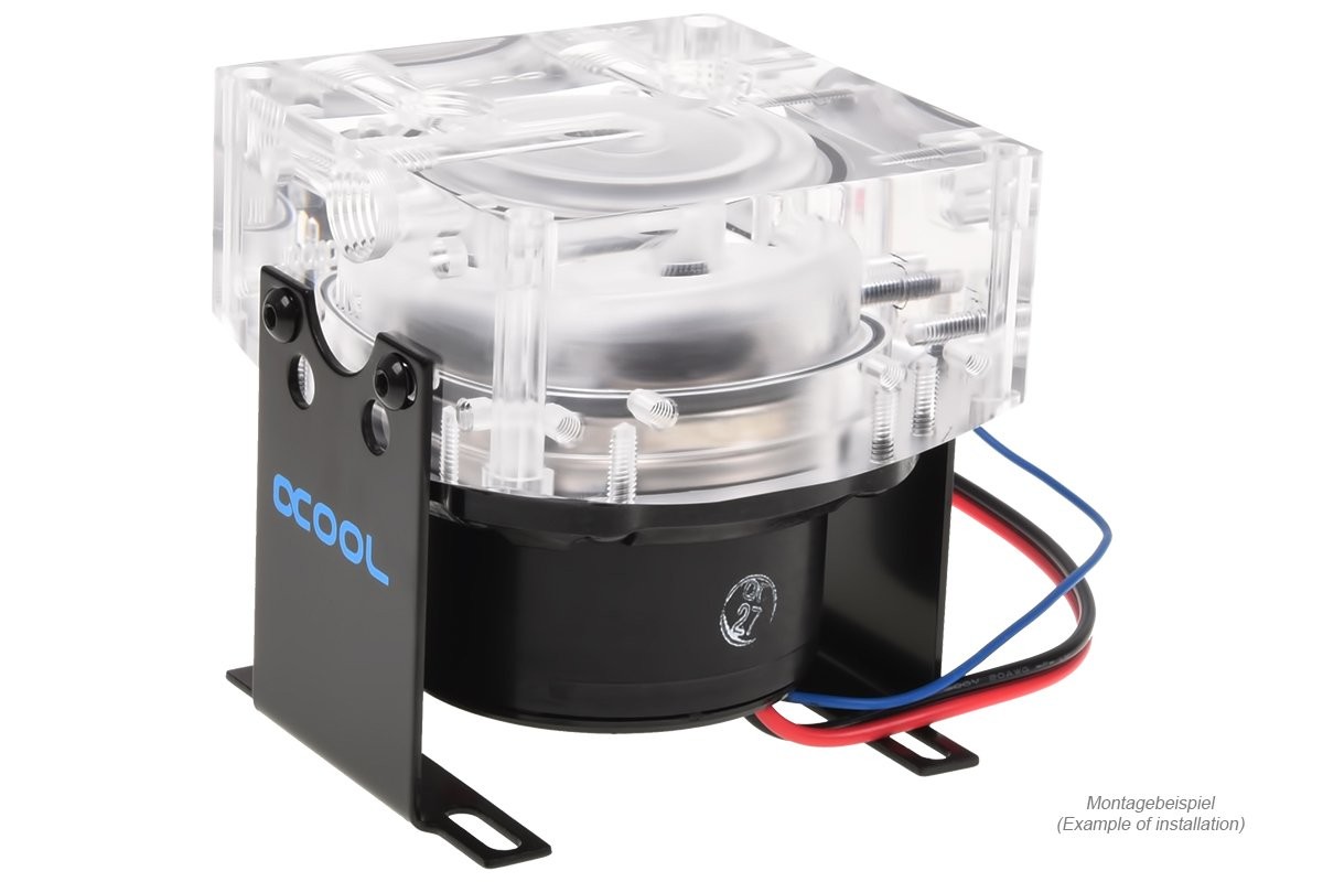 Alphacool Eisdecke D5 Pump Top V.3, Plexi Acrylic, Pump Not Included