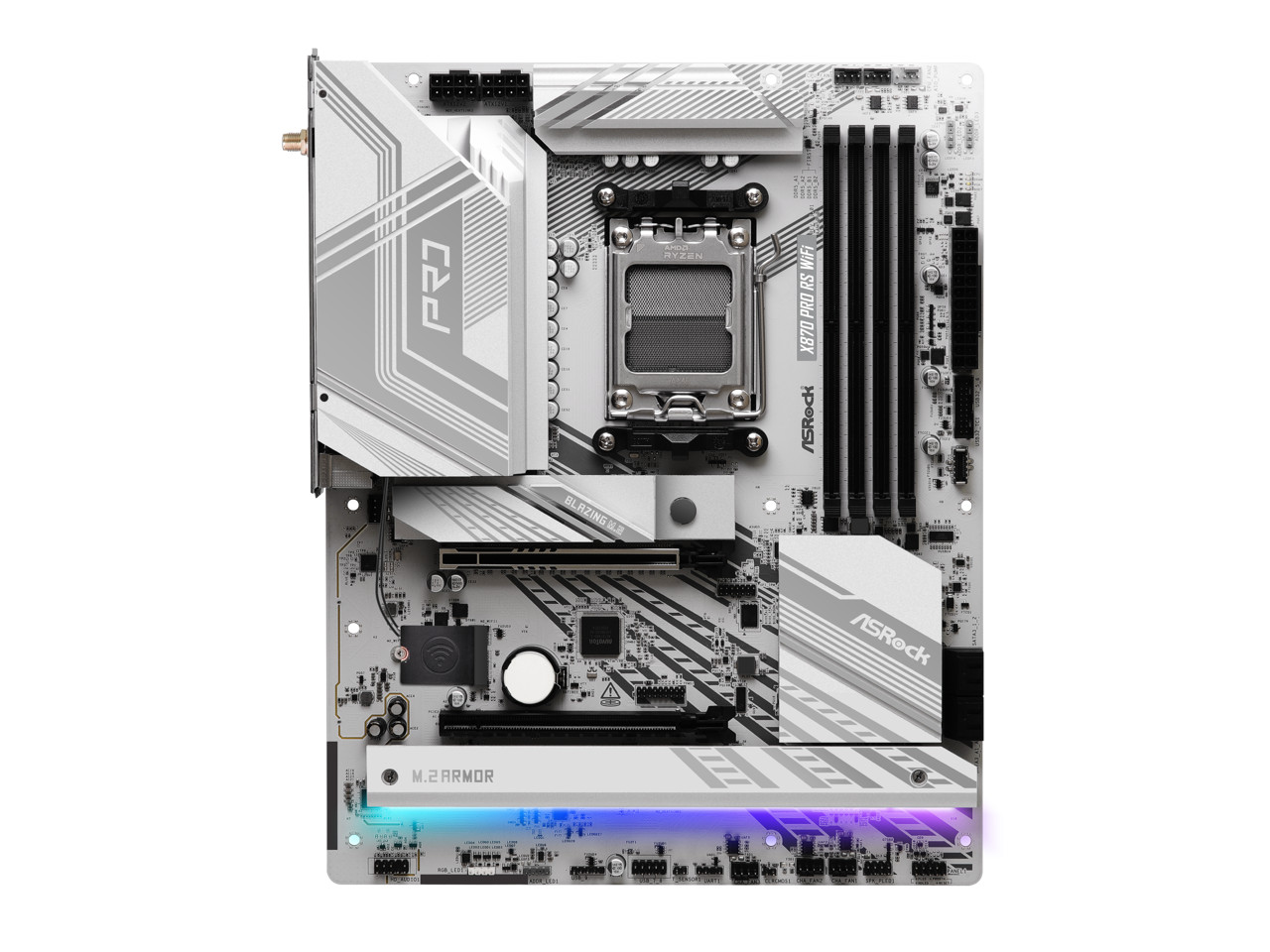 ASRock X870 PRO RS WiFi AM5 AMD X870 SATA 6Gb/s ATX Motherboard