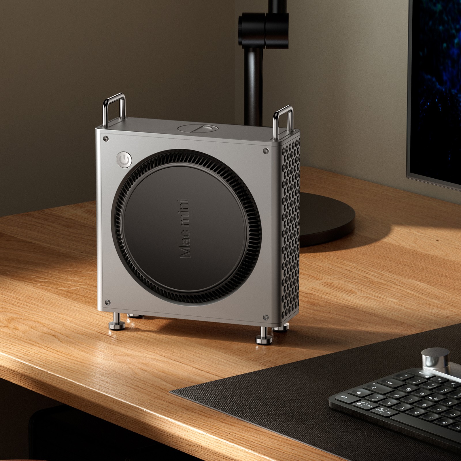 Ulanzi QT01 Aluminum Alloy Case for Mac Mini M4 M4 Pro Desktop Tower