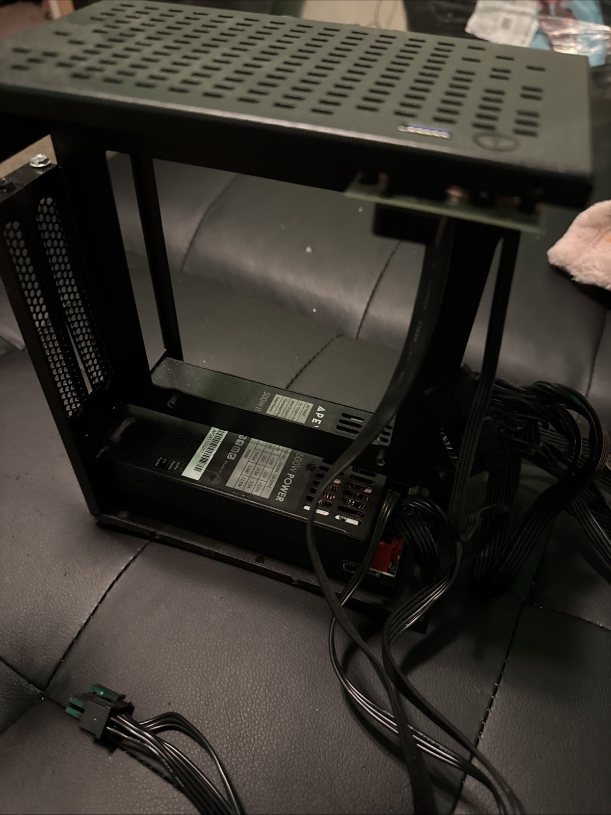 SKTC A07 Mini-ITX PC Case Full Height GPU Support and Apevia 500w Power Supply