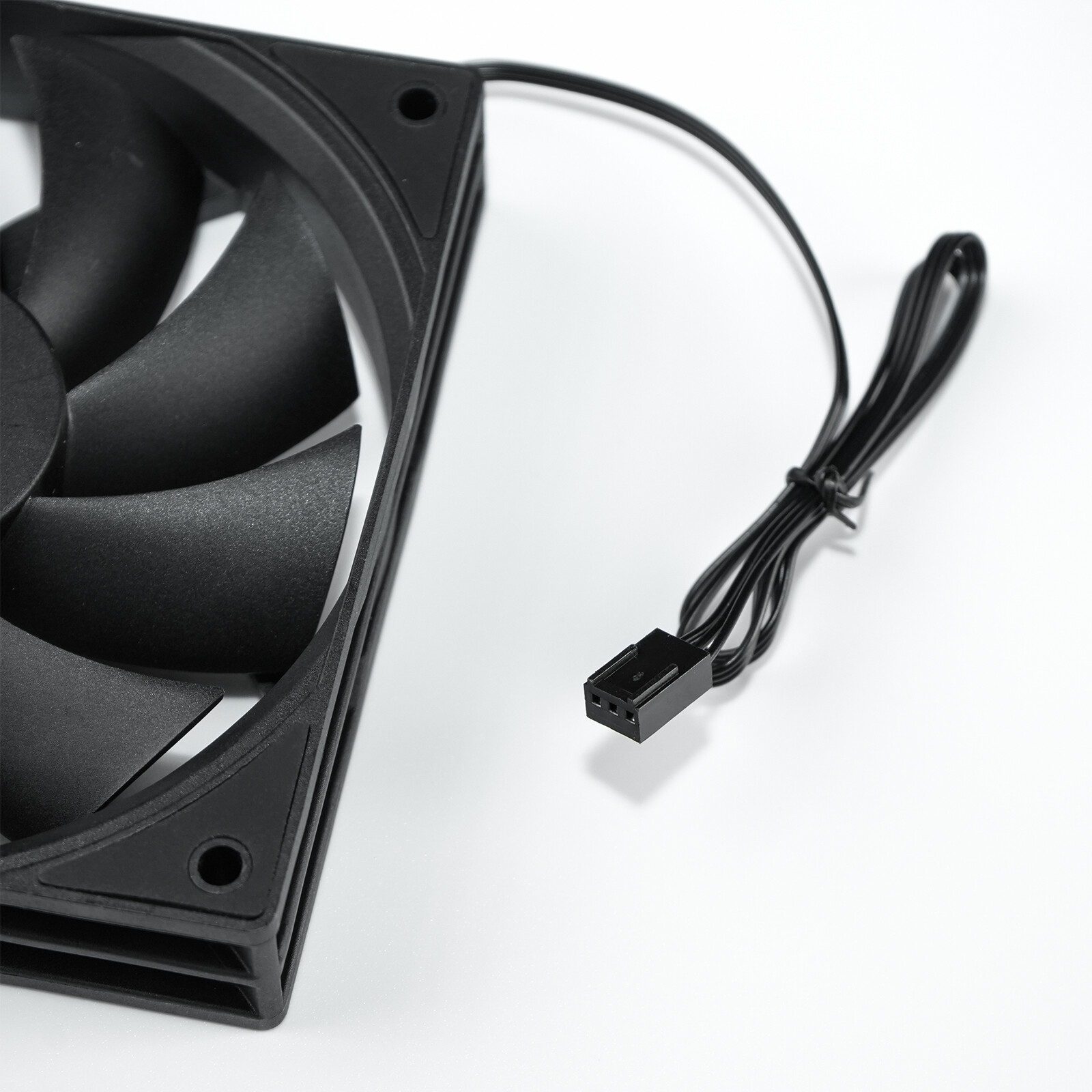 3Pack Black 120mm PC Case Fans High Airflow Low-Noise High Performance Fan Speed