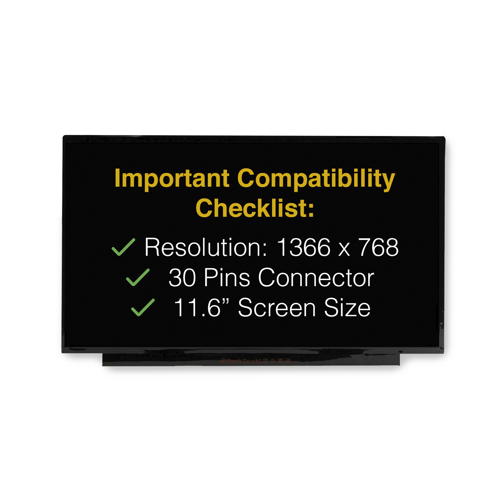 Screen Replacement for N116BGE-EA2 HD 1366×768 Matte LCD LED Display