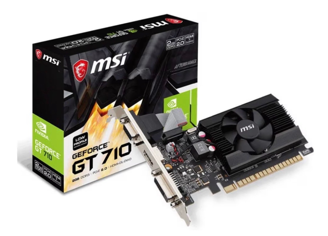 Gaming GeForce GT 710 2GB GDRR3 64-bit HDCP Support DirectX 12 OpenGL 4.5 Single