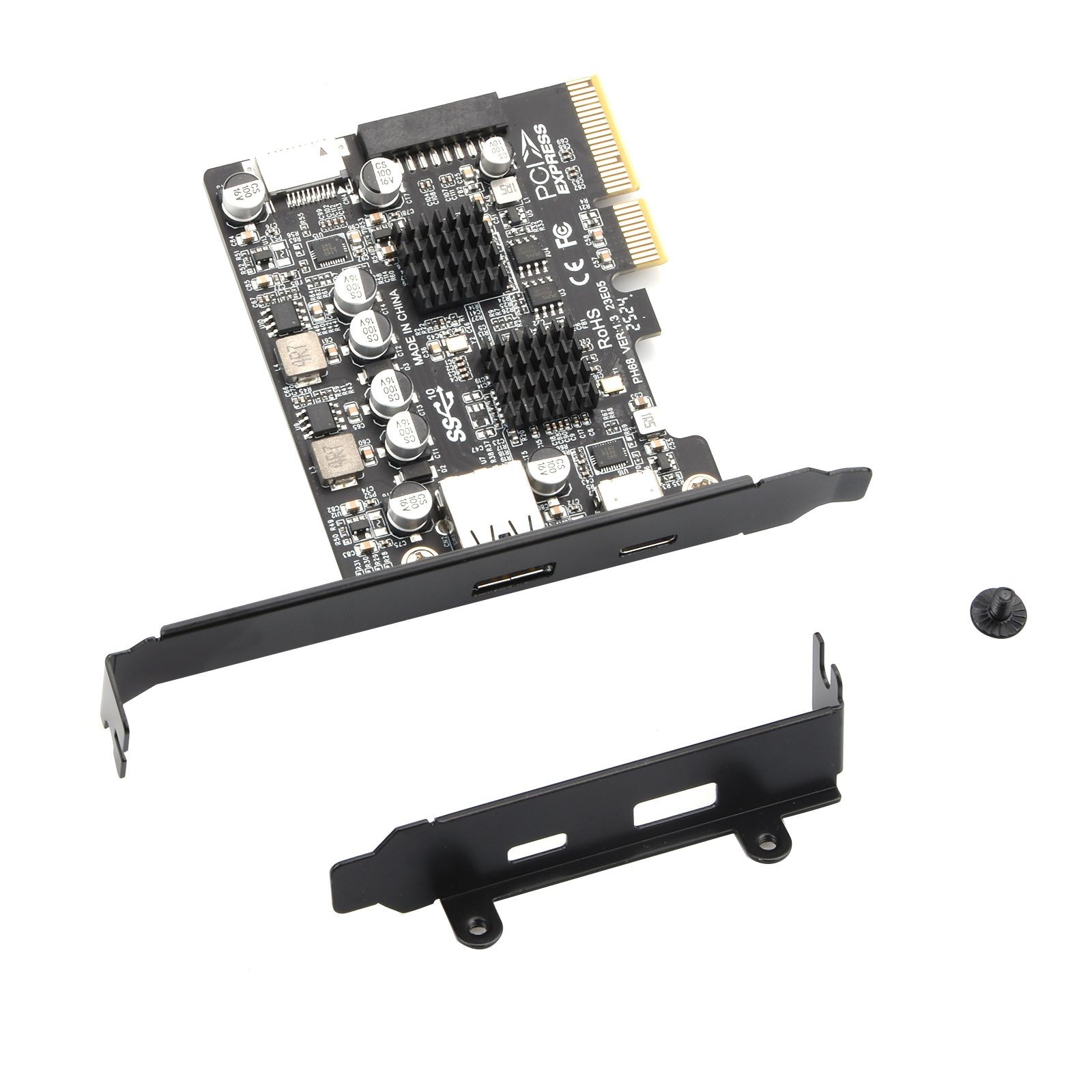 PCI-E X4/X8/X16 USB 3.2 Gen2 Expansion Card Compatible USB1.1 2.0 3.0 3.1 3.2