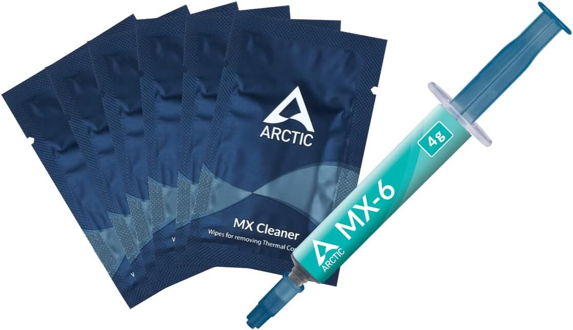 ARCTIC ACTCP00084A MX-6 (4 g, incl. 6 MX Cleaner) Thermal Paste for CPU