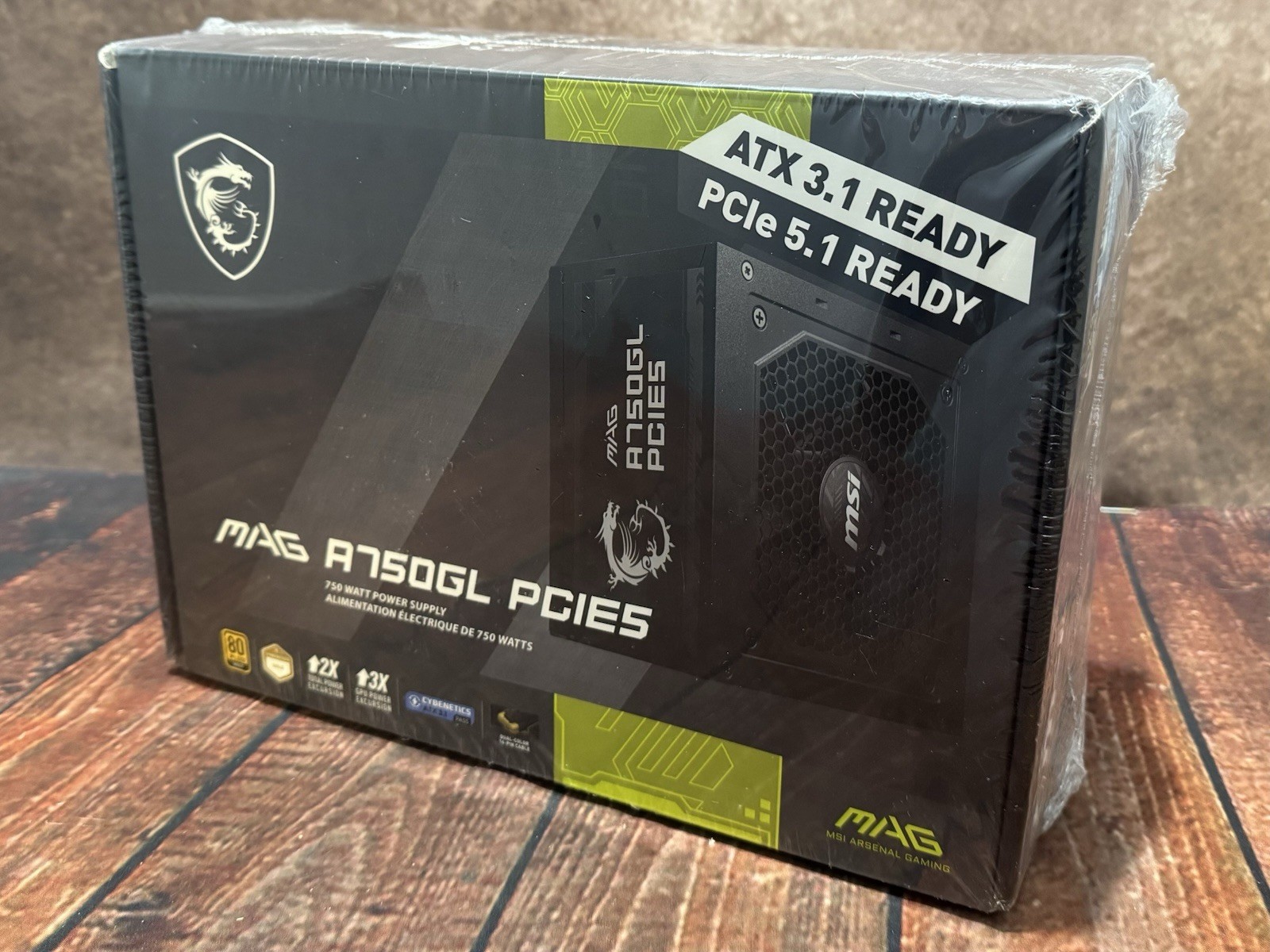 MSI MAG A750GL PCIE5 750W Power Supply – ATX 3.1 / PCIe 5.1 Ready