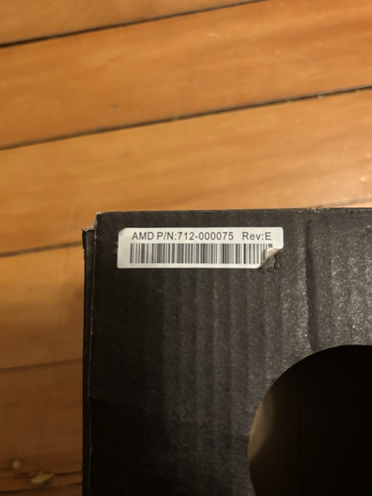 AMD CPU Fan with Heatsink Black 712-000075 Rev:E Efficient Cooling Solution