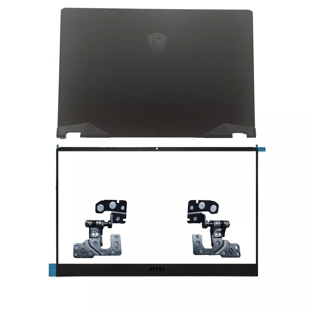 For MSI GE66 Vector GP66 MS-1541 MS-1542 1543 Top Back Cover+ Bezel Hinges Black