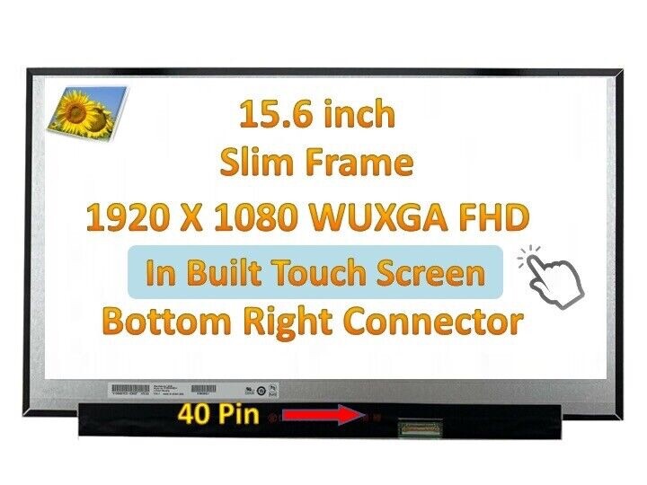 Dell Inspiron 15 3520 P112F Touch 40pin FHD 1920×1080 IPS Matte LCD Screen LED