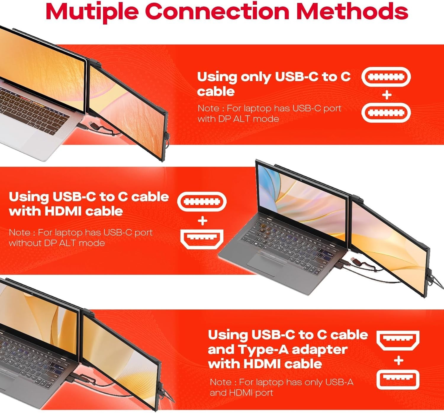 Portable Monitor – 2026 Mobile Pixels Nexus 13.3″ Laptop Screen Extender