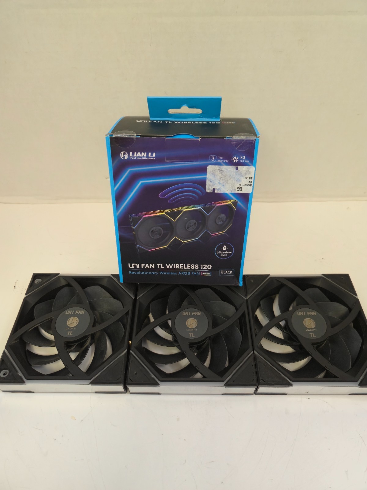 FANS ONLY – Lian Li Uni Fan TL Wireless 120 – Black – 3 Pack