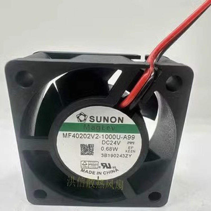 SUNON MF40202V2-1000U-A99 4020 DC24V 0.68W 4CM 2-Wire Cooling Fan