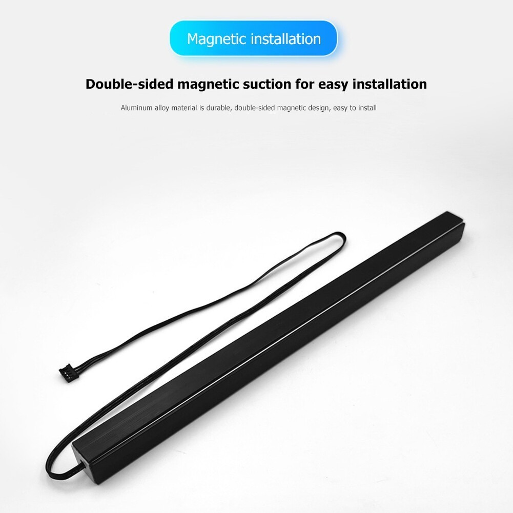 1/2/3/5pcs Coolmoon 5V/3Pin Small 4Pin AR30 RGB LED Strip Double-sided Magnetic