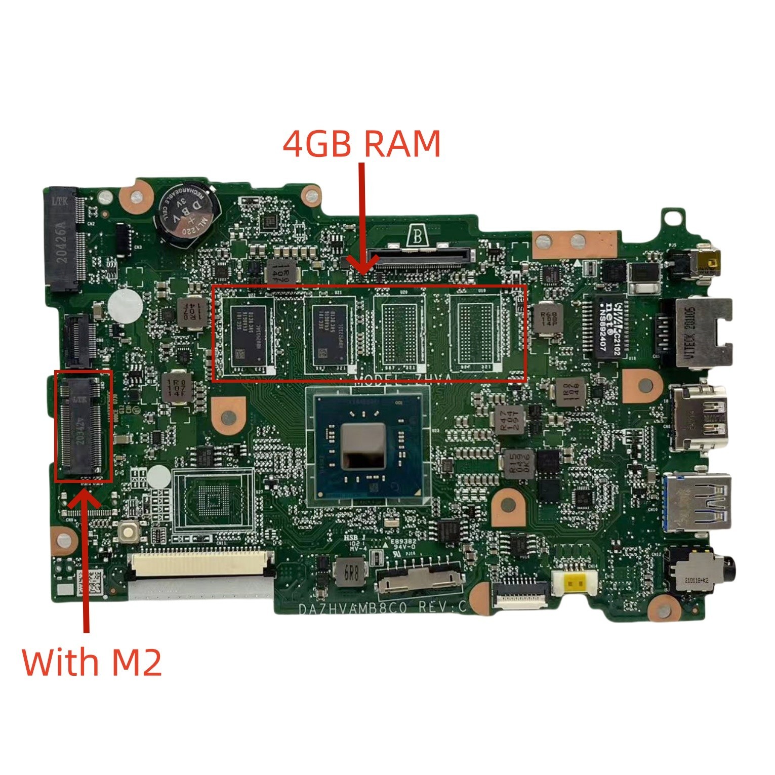 DAZHVAMB8C0 NBVHR11016 For ACER TMB118-M B118-G2-RN Motherboard N5030 CPU 4GB