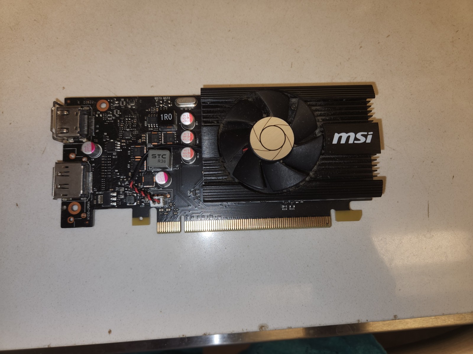 MSI NVIDIA GeForce GT 1030 2GD4 LP OC 2GB DDR4 PCI Express 3.0 x16 Graphics Card