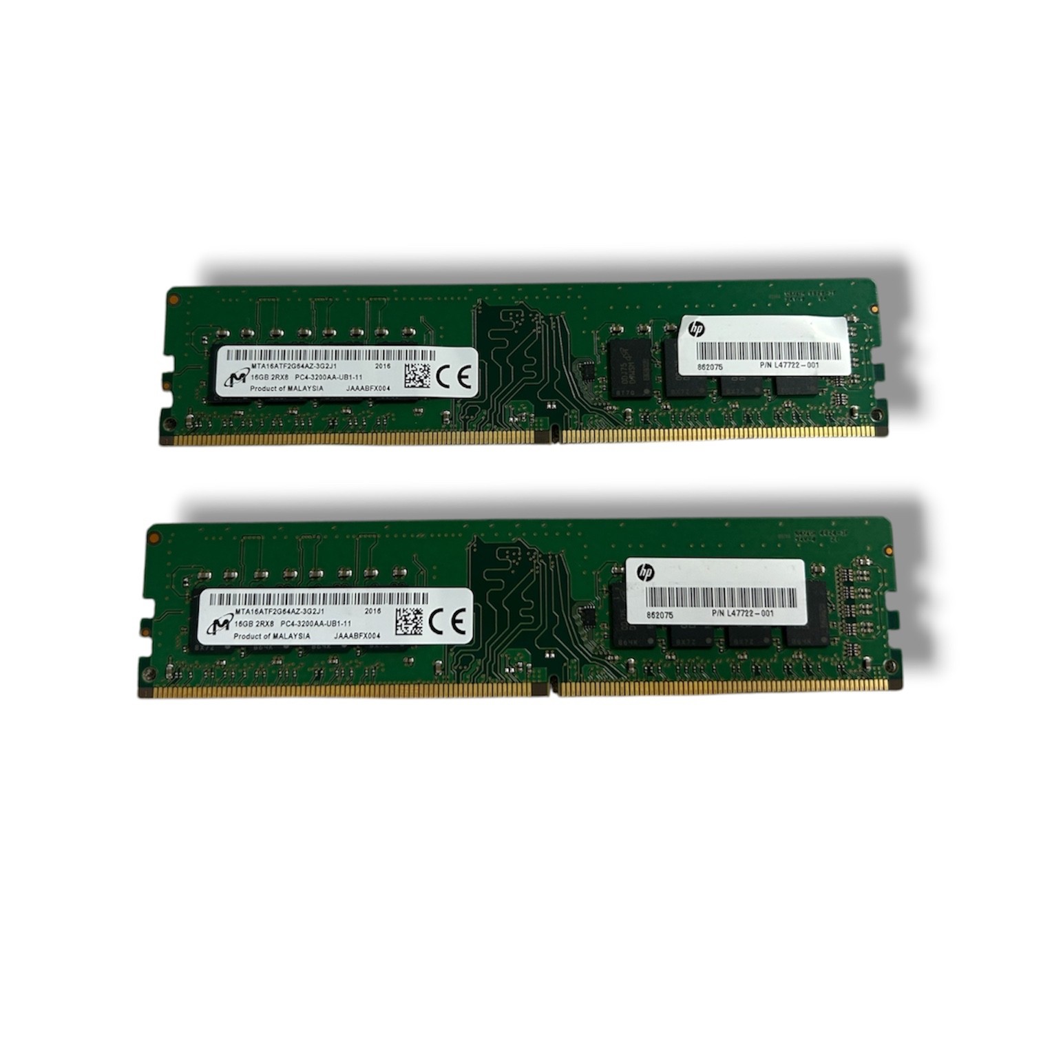 Micron 32GB (2x16GB) DDR4-3200 UDIMM Non-ECC RAM (USED)