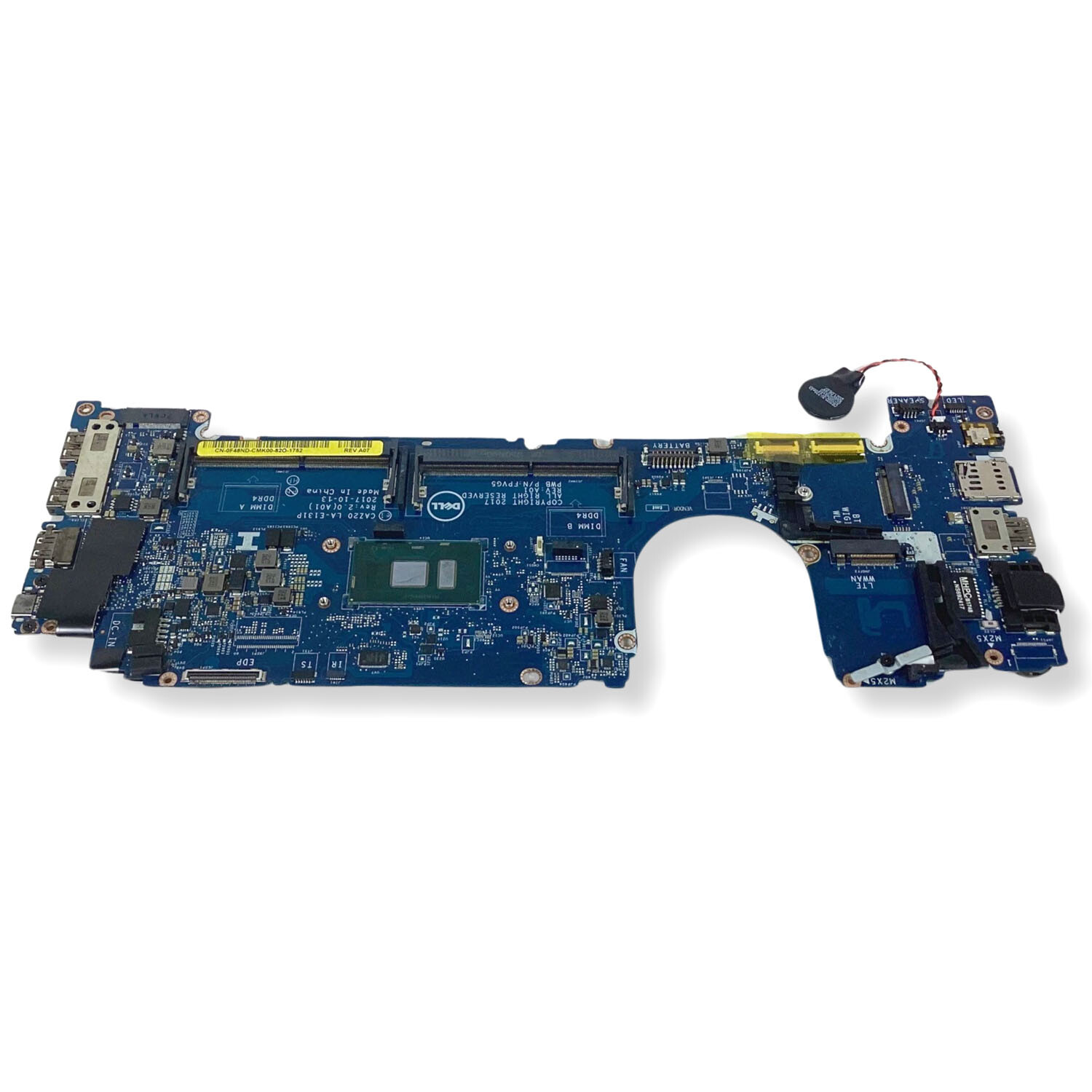 Genuine Dell OEM Latitude 7480 Motherboard with i7 2.8GHz Thunderbolt 3 F48ND