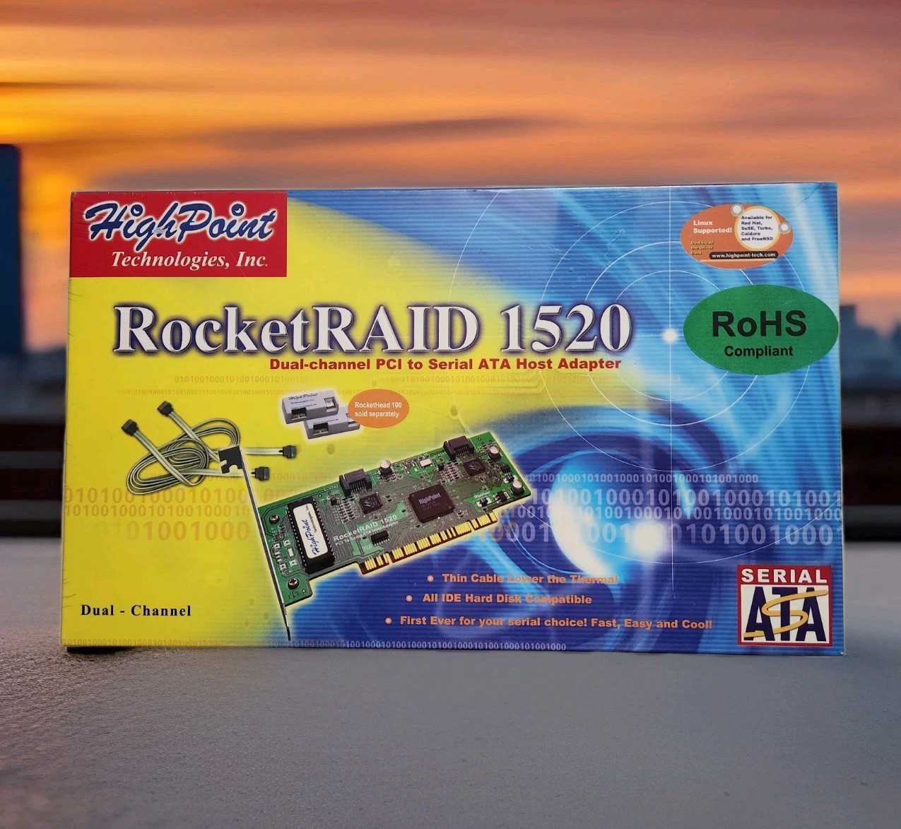 HighPoint Rocket RAID 1520 2- Channel 32bit, 33MHz PCI SATA Controller