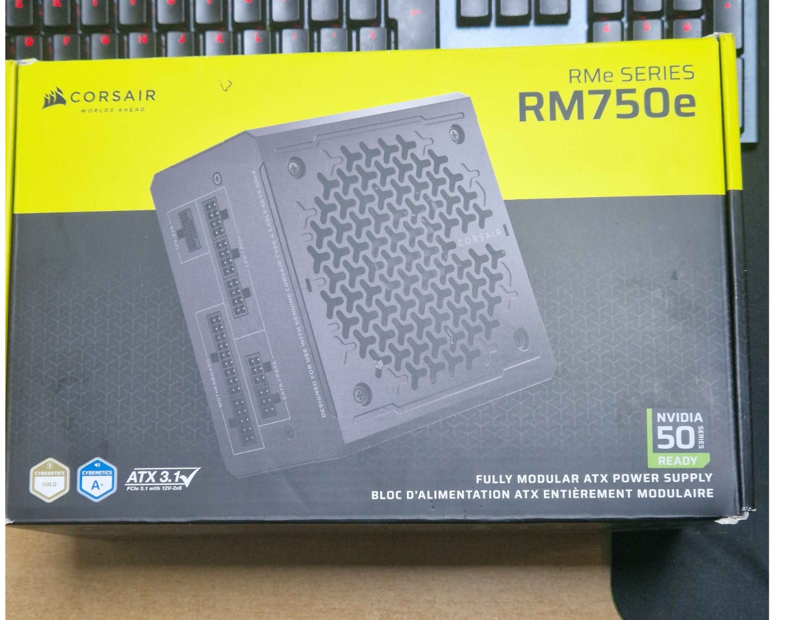 Corsair RM750e 750W Fully Modular ATX 3.1 PSU 80+ Gold PCIe 5.1