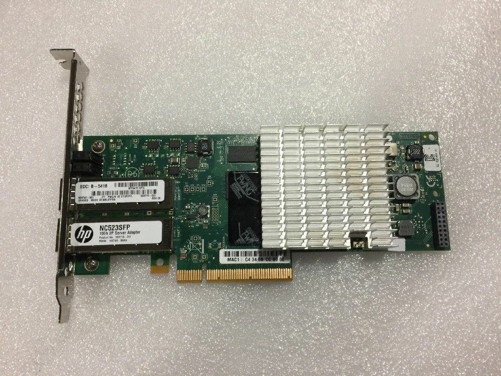 HP NC523SFP Dual Port 10Gbps SFP+ Network Adapter Ethernet PCI-E 593742-001
