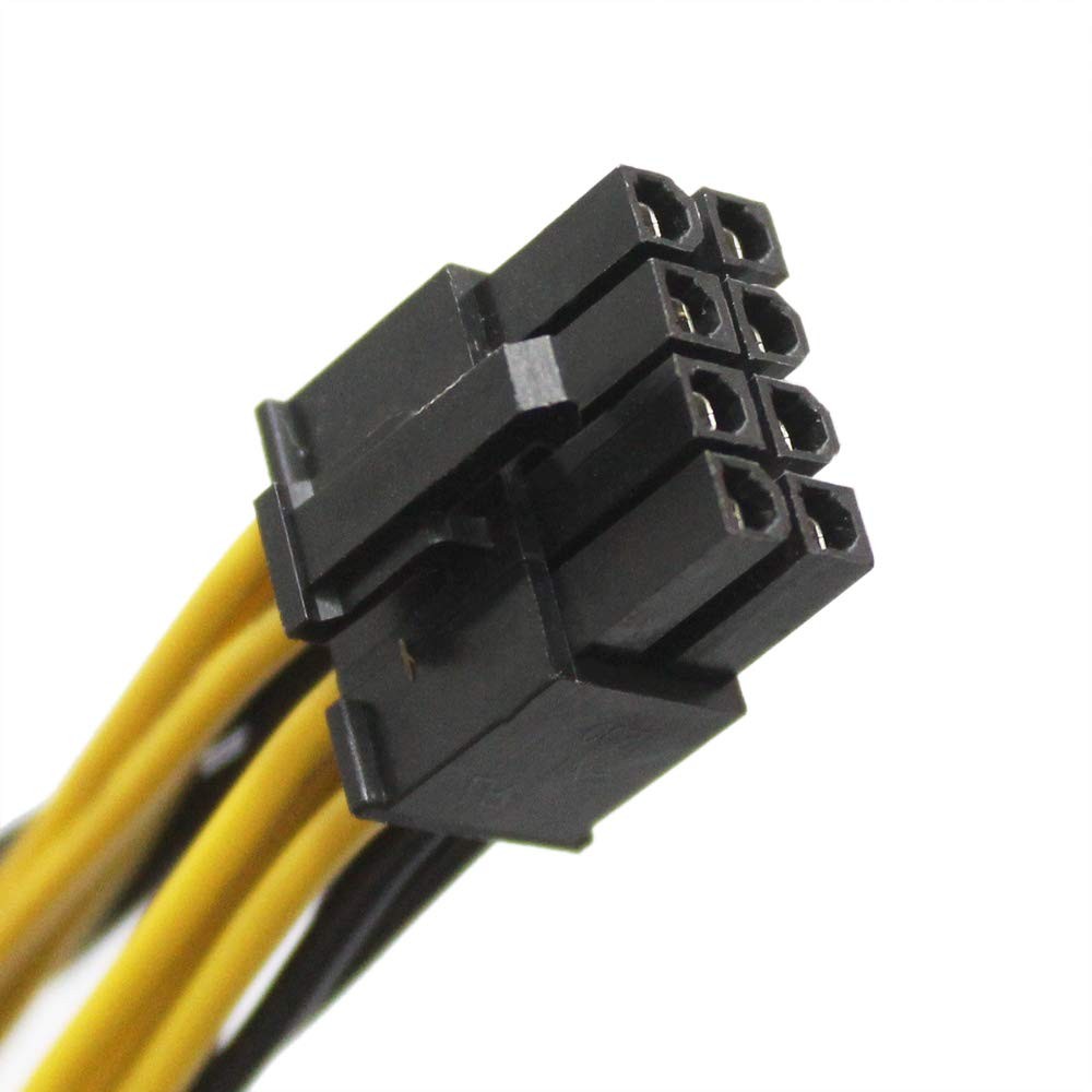 GinTai 8 pin GPU Female to PCI-E 8 pin Male Graphics Card Power Extension Cab…