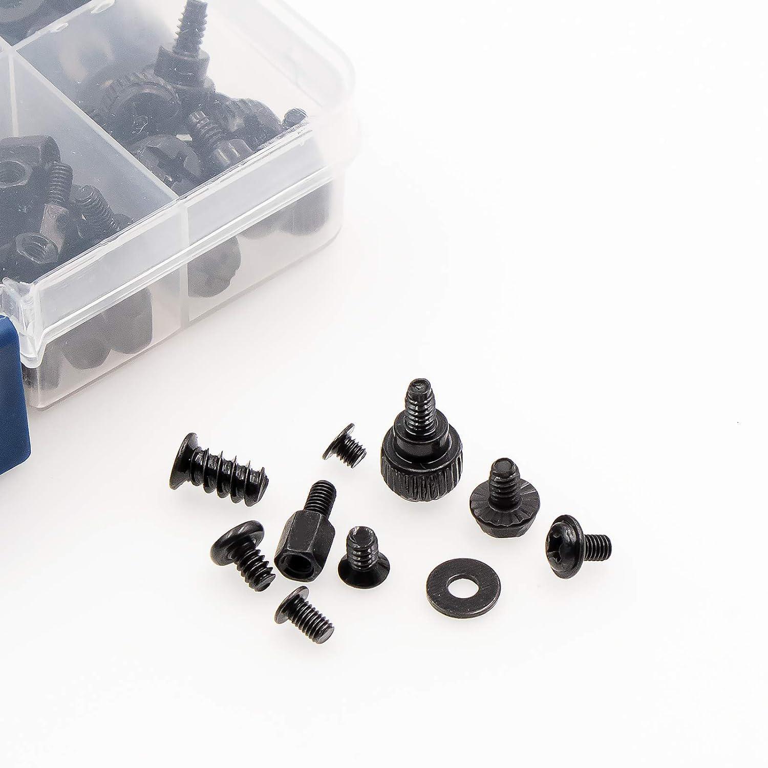 400Pcs Computer Screws Standoffs Kit SSD Screw for Universal Motherboard PC