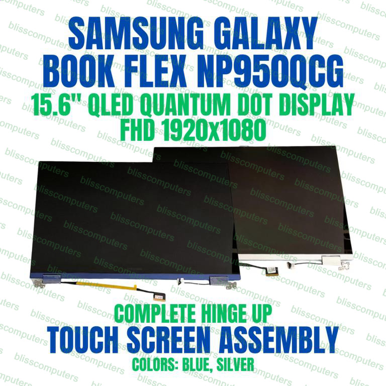 15.6″ Samsung NP950QCG-K01US LCD Screen Assembly Replacement 1920X1080 Blue
