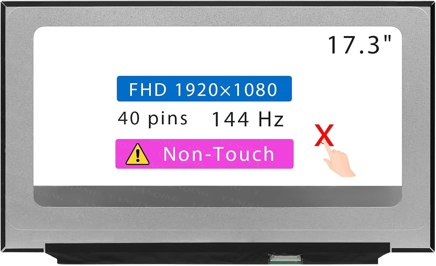 New LCD Screen for MSI Stealth GS75 8SF FHD 40Pin Non-Touch Display