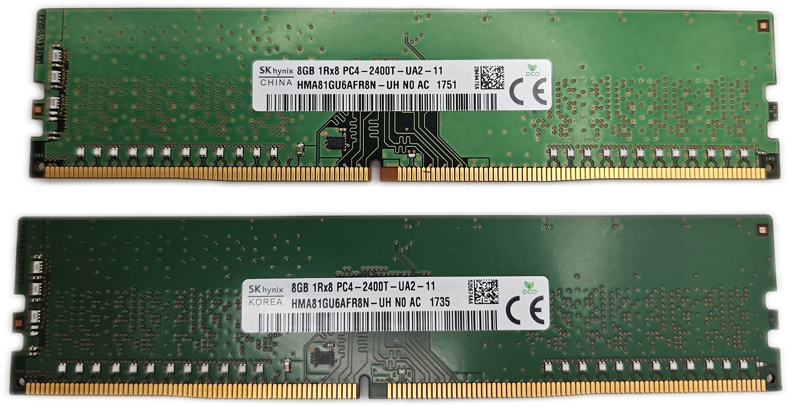 SK HYNIX 16GB DDR4-2400 UDIMM DESKTOP RAM PC4-19200 (2x8GB)