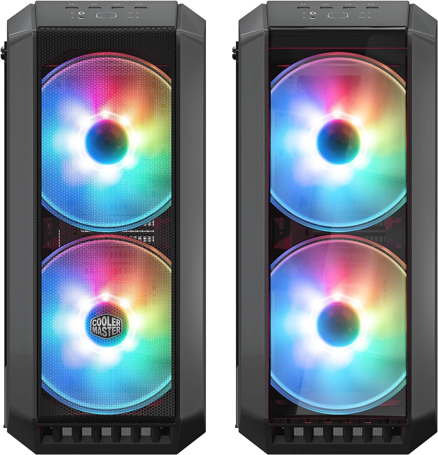 Cooler Master MasterCase H500 Mid Tower Case, 2x 210mm & 1x 120mm Fans Included