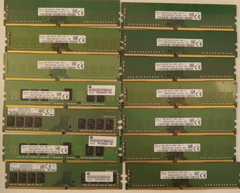 16gb 2x8gb 2400mhz desktop memory RAM