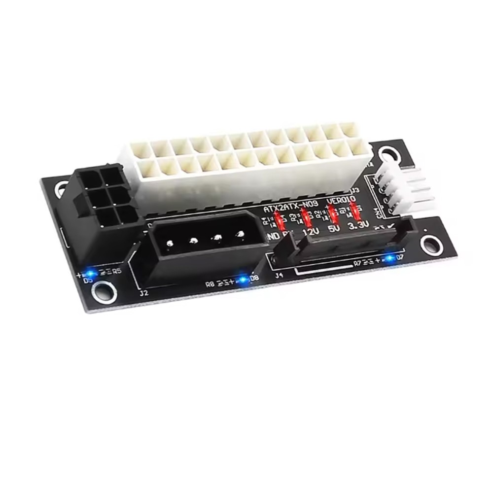 ADD2PSU 4 in 1 Power Supply Connector – Molex 4Pin/Sata/Atx 6Pin/4Pin Dual PSU