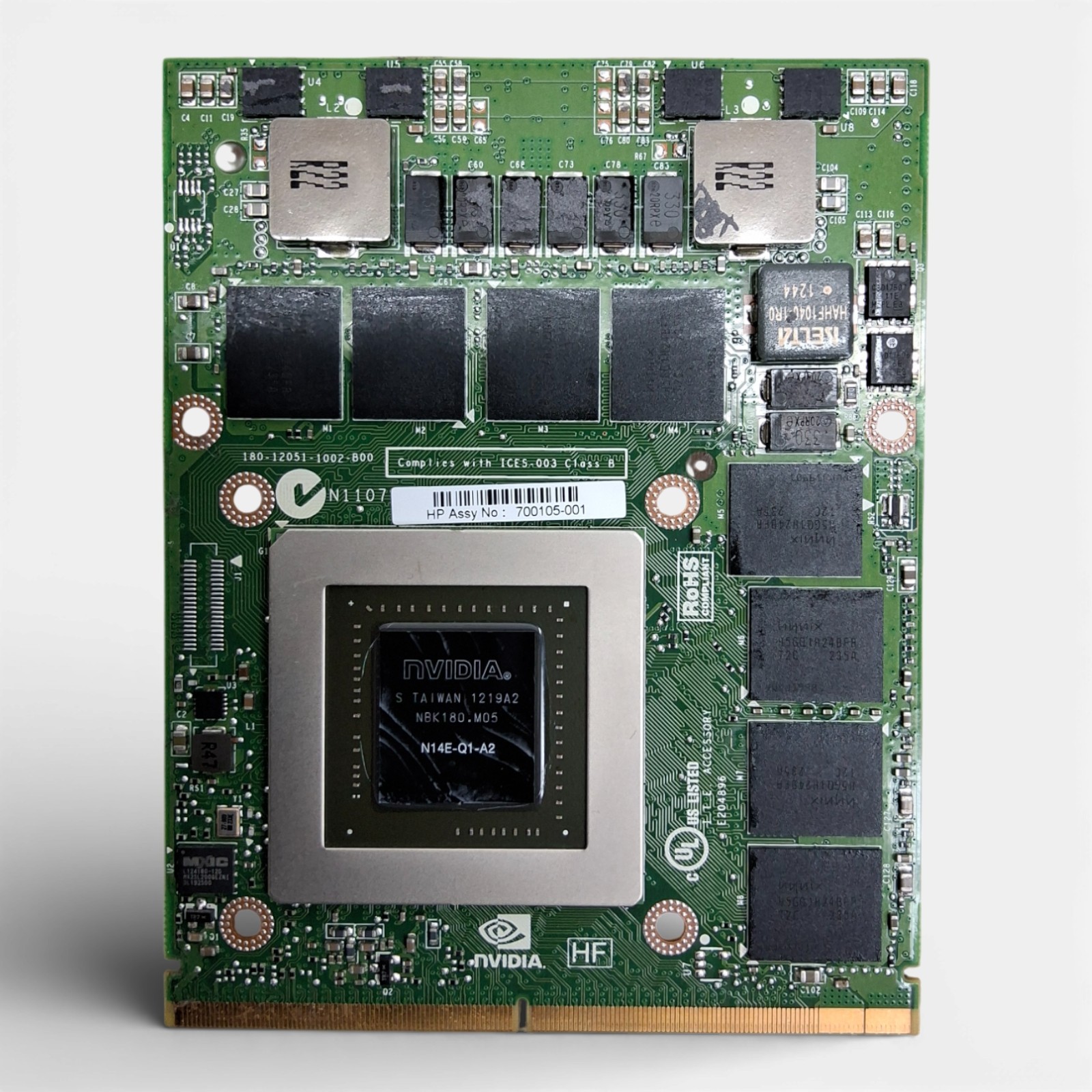 HP NVIDIA Quadro K3000M 2GB GDDR5 Laptop MXM 3.0 Mobile GPU Graphics Card