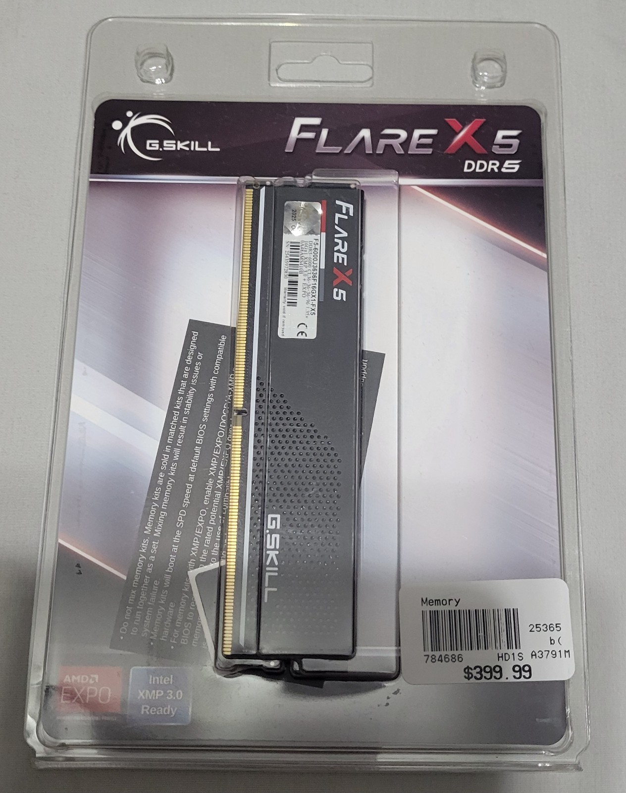 **BRAND NEW** G.Skill Flare X5 16GB DDR5 6000MHz CL36 Micro Center Kit