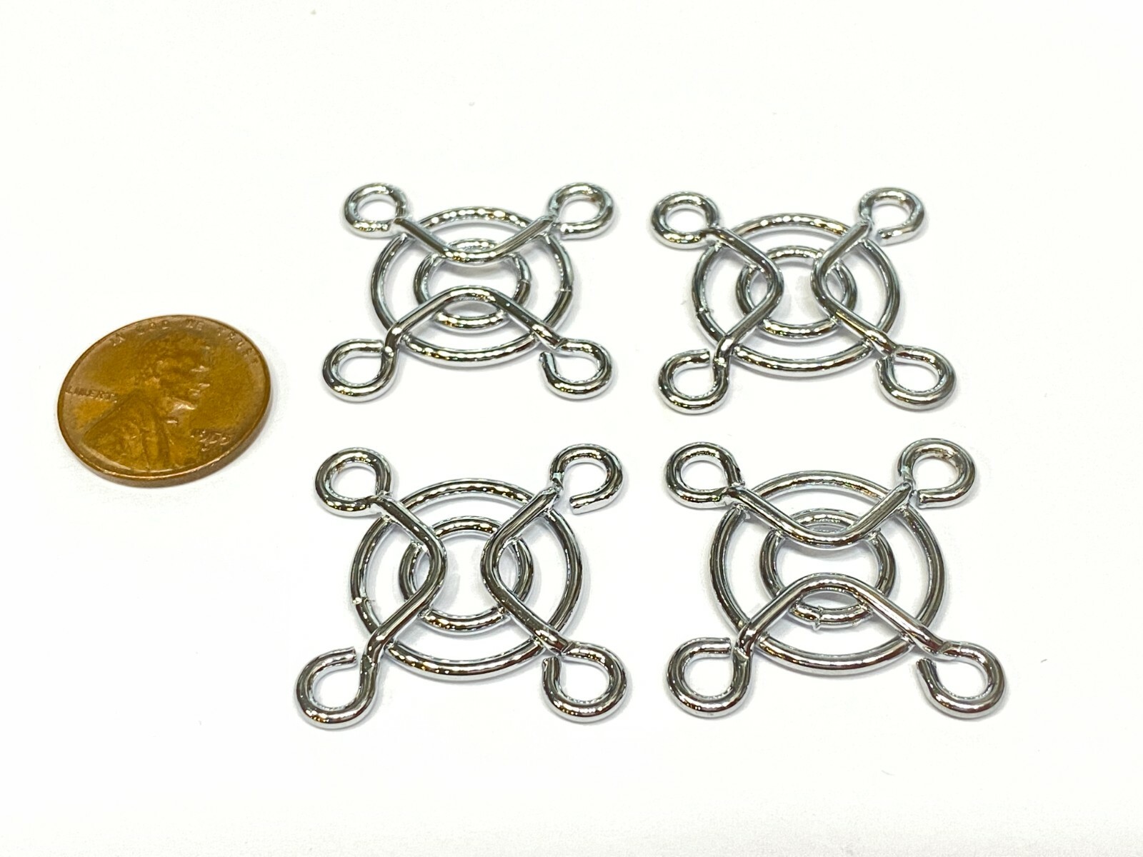4 pieces 25mm Fan Cover Guard Grill Computer protector metal 2510 G22