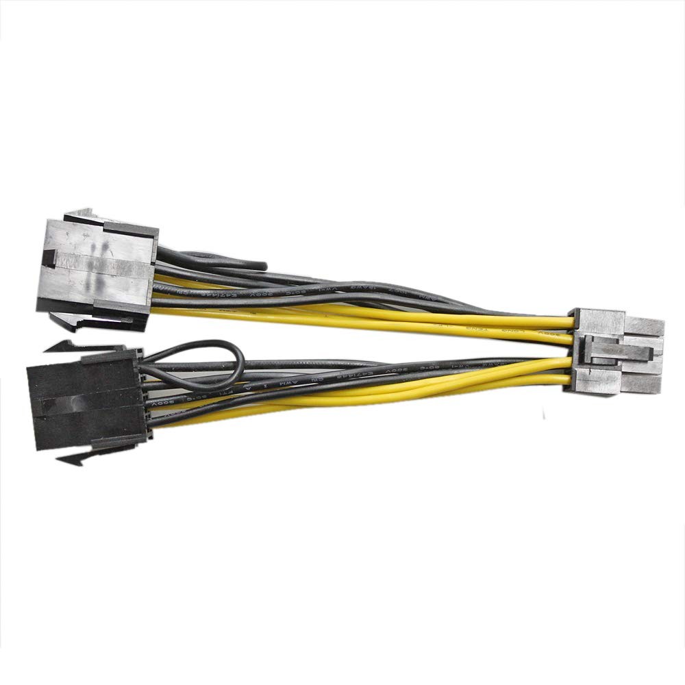 GinTai 8 pin GPU Female to PCI-E 8 pin Male Graphics Card Power Extension Cab…