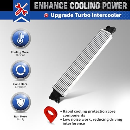 Aluminum Turbo Intercooler Compatible with Accord 2018-2022 1.5L L4 Engine