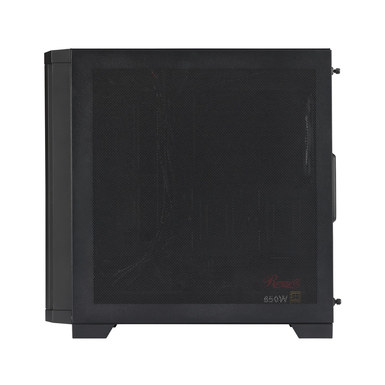 Rosewill Black MATX Mid Tower Case-Mesh Panel, Pre-Installed 650W 80+ Gold PSU