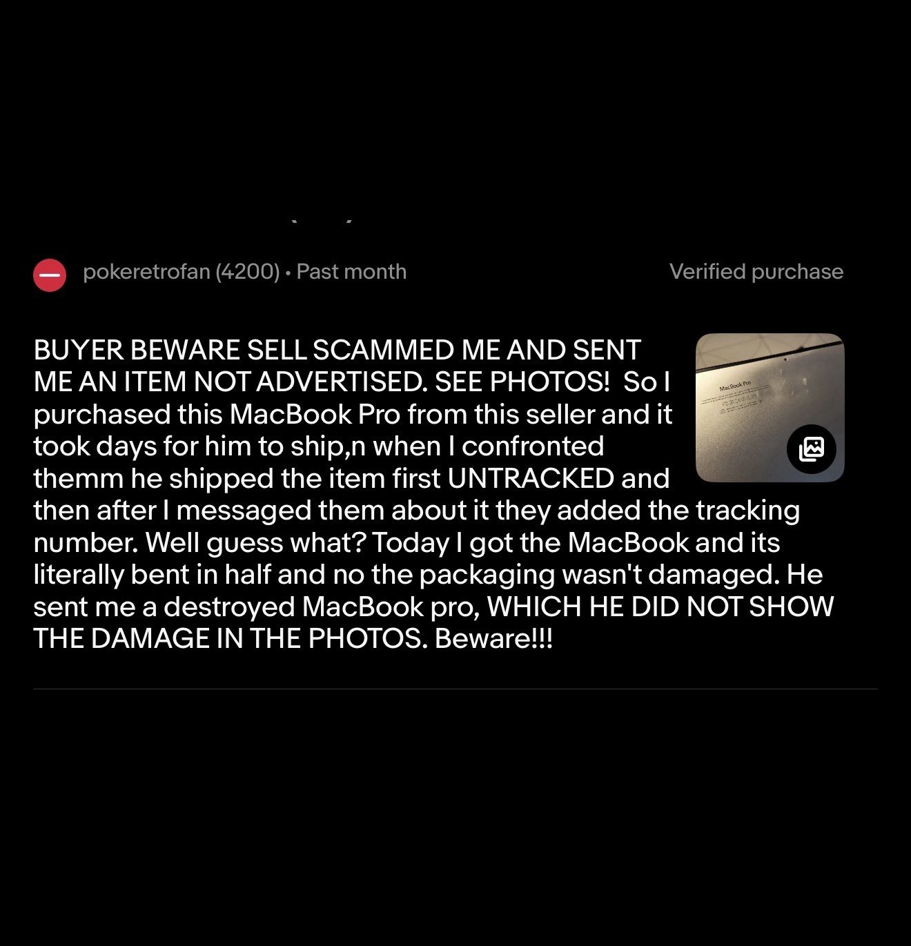 BEWARE OF BUYER/SELLER. WARNING POST