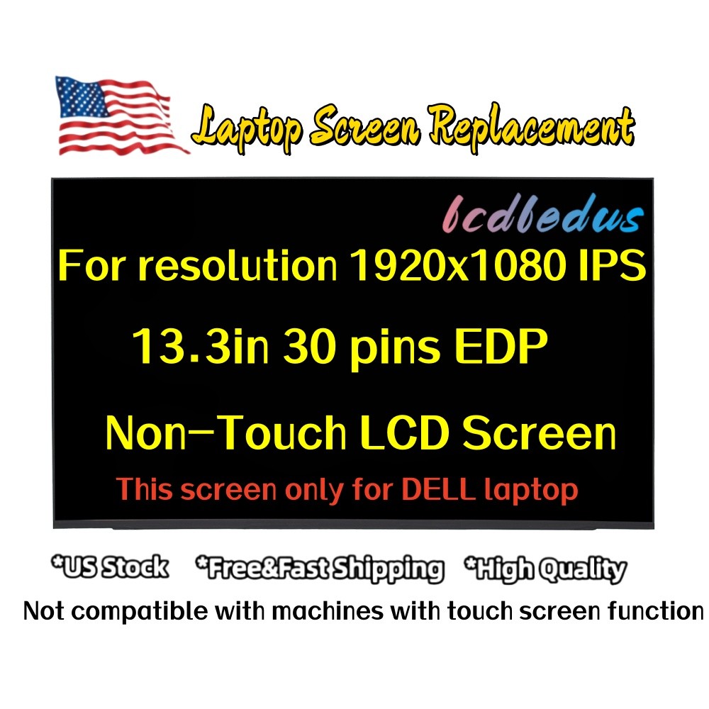 13.3″ FHD IPS Led Lcd Screen For Dell Latitude 5320 5330 5340 Laptops FG4NW New