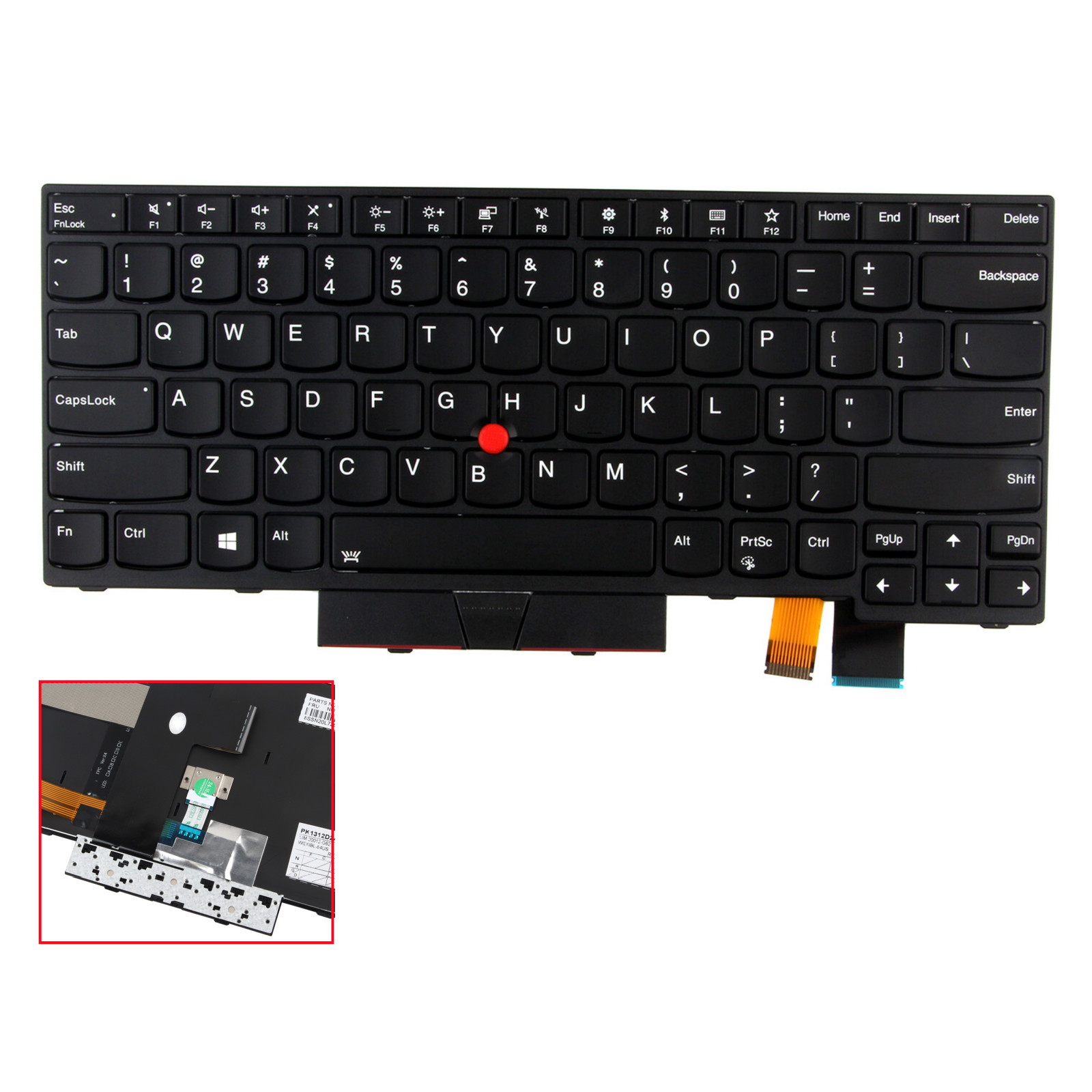 01AX405 New US Layout Keyboard Backlit for Lenovo Thinkpad T470 T480 A475 A485