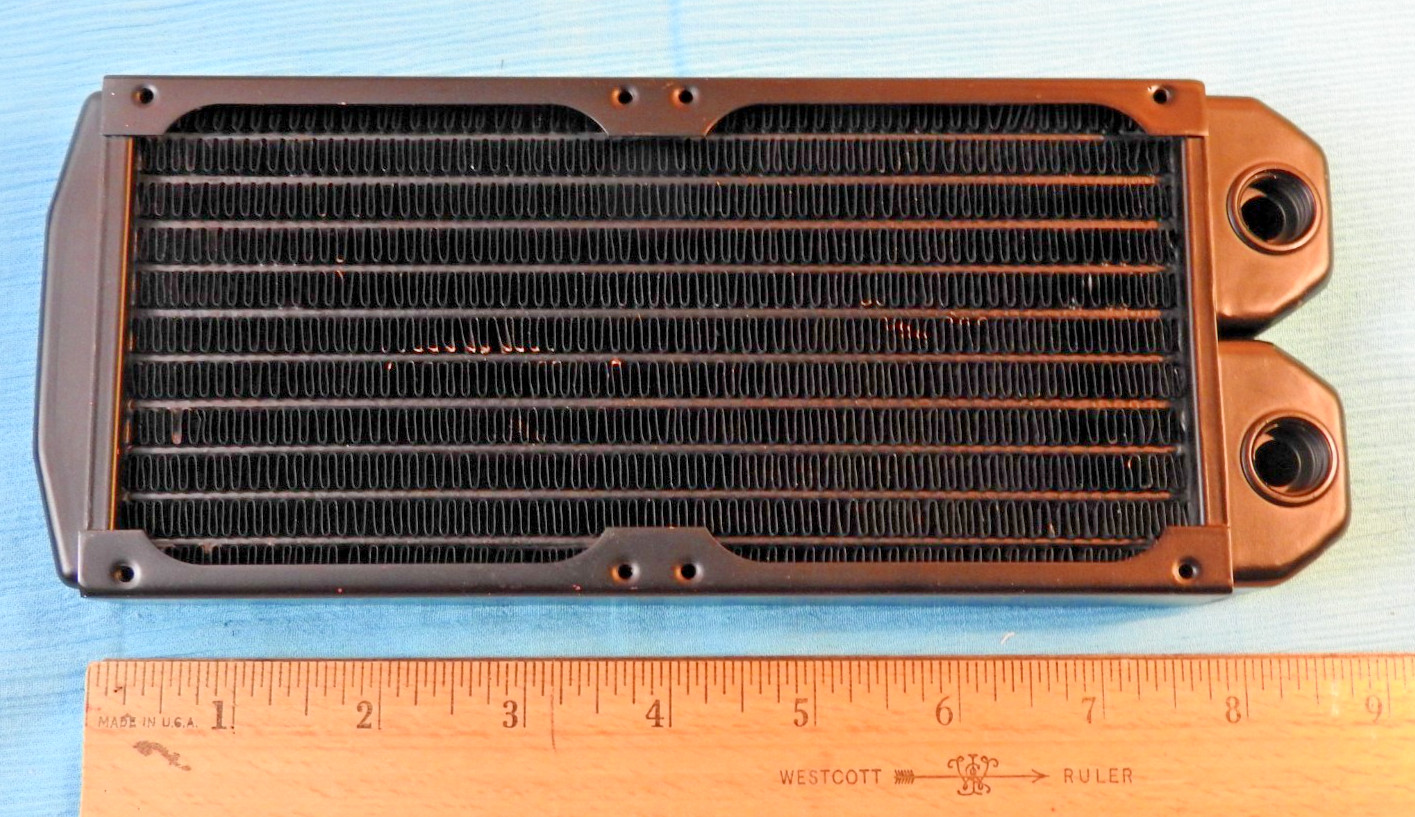 Alphacool Copper Fin Heat Exchanger, Radiator – Unused