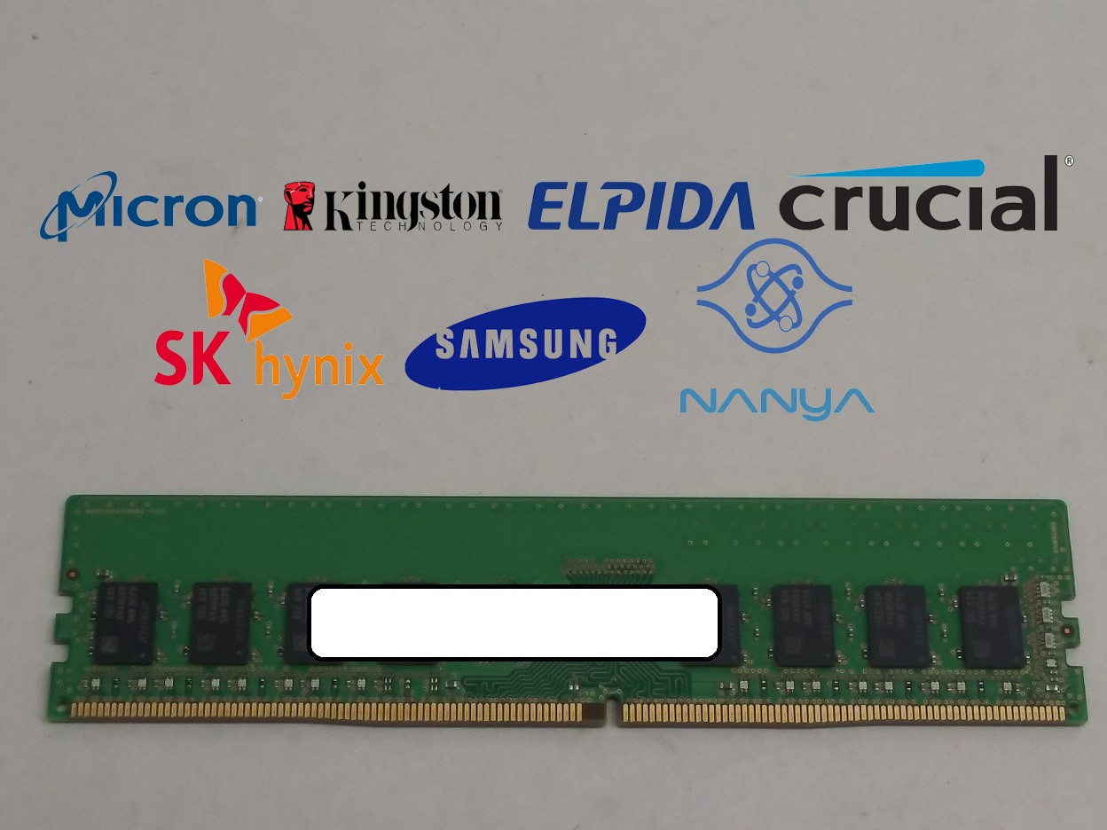Major Brand 8 GB PC4-17000 (DDR4-2133) 1Rx8 DDR4 Desktop Memory
