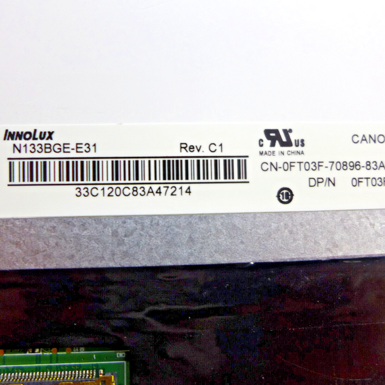 NEW Dell Latitude 13 3380 Chromebook 13 3380 WXGAHD EDP LCD Screen FT03F