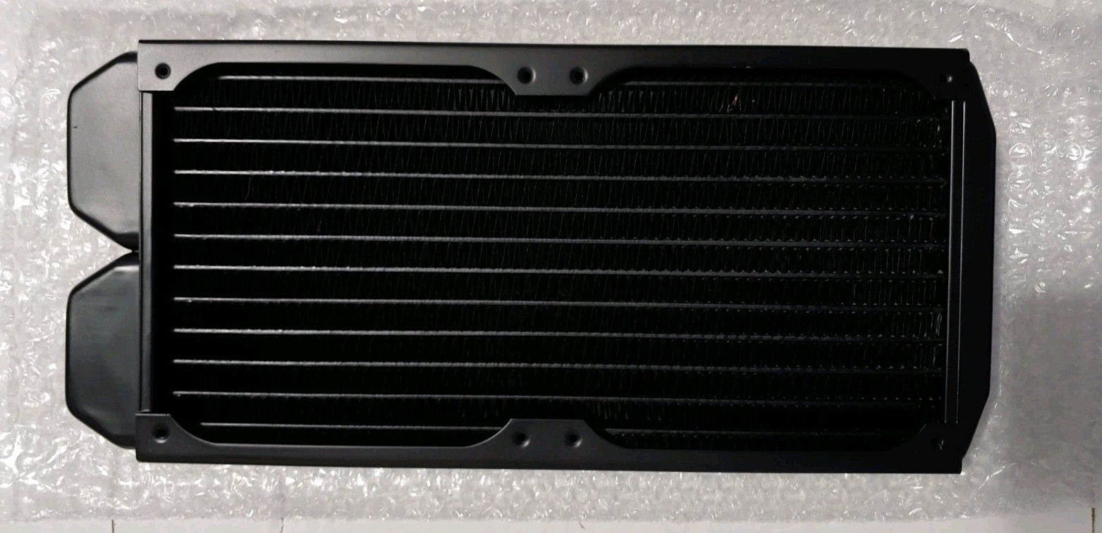 Alphacool NexXxos ST30 Full Copper Radiator, 240mm, Dual Fan, Black